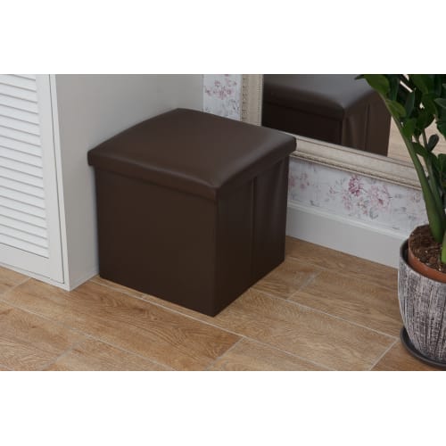 PVC Leather, Budget+, width 145cm, weight 450g/m², Brown. 