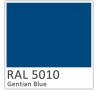 PVC tentu materiāls 537/537 (RAL 5010). Bl.650 g/m2, pl.250 cm. Rullis 65 m