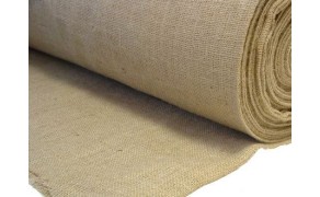 Džutas audums. Bl.365g/m². Pl.100cm. Cena norādīta ar PVN par rulli - 100m.