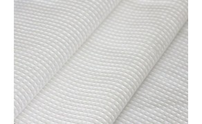 Waffle Cloth 100% cotton, weight 220g/m², width 45cm, white.