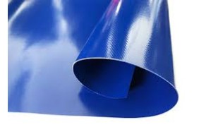 PVC tentu materiāls (autotents) zils, 543/543 Bl.620g/m². Pl.204cm. Cena ar PVN par m2, no noliktavas Rīgā!
