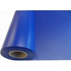 PVC tentu materiāls 506/506, zils. Bl.620g/m², pl.204cm. Cena ar PVN par rulli 27 m