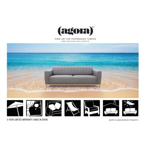 Agora Gris Porcelana. Platums 160cm. Blīvums 260g/m²