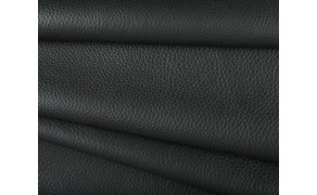 PVC Leather. Width 140cm. Weight 430g/m². Black. Price per roll (50m) VAT incl.