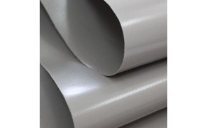 PVC Fabric White. Weight 620g/m². Width 204cm. Roll 81,60m². Price per roll  VAT incl.