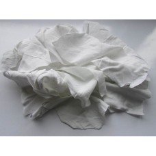 White Bedsheet Wiping Rags, BP (10 kg). 100% cotton, white thin fabric.