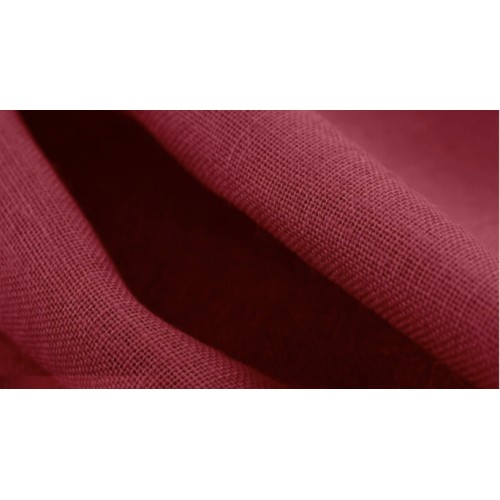 Jute Fabric, N°61. Weight: 280 g/m². Width: 145 cm. Burgundy color