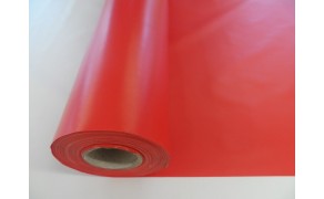 PVC Gewebeplane 340/340, Rot. Dichte 680 g/m2. Breite 250 cm. Rolle 16 m