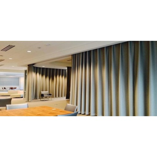 Akustiskais audums Moltons, pelēks. Bl.300g/m². Pl.300cm. DIN 4102/B1.foto 1