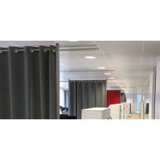 Molton acoustic fabric. Dark Gray. 300 g/m². 300 cm wide. DIN 4102 / B1