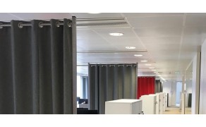 Molton acoustic fabric. Dark Gray. 300 g/m². 300 cm wide. DIN 4102 / B1