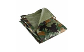 Camouflage Tarpaulin Cover 6x8m, weight 90 g/m². Price per piece VAT incl.