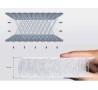 3D poliestera siets 20mm, balts. Pl. 220cm, bl. 1200g/m². Rullis 10m
