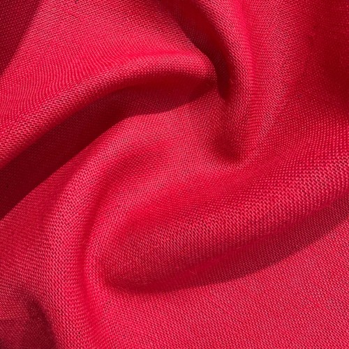 Jute Fabric dyed- RED colour.
