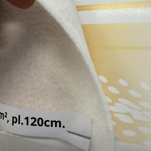 Filtrmateriāls 2 mm, bl.150g/m², pl.120cm. Cena norādīta par m² ar PVN (21%).