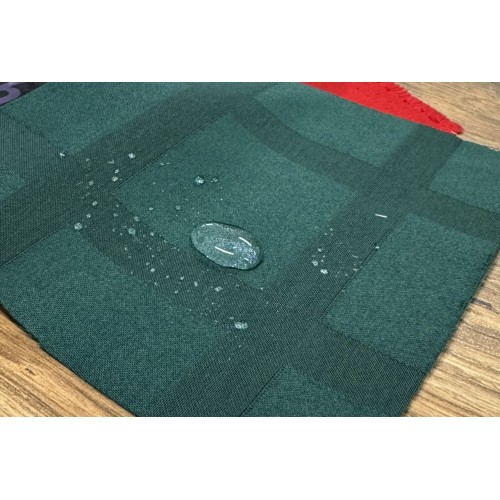 Waterproof Fabric. Dark green. Weight 234g/m², width 150cm. Cotton 54%, polyester 46%.