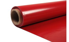 PVC Fabric 370/370, Red. Weight 620g/m². Width 204cm. Roll 132,60m². Price per roll VAT incl.