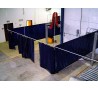 PVC tentu materiāls (autotents) 905/905, melns. Bl.620g/m², pl.204cm. Rullis 35m