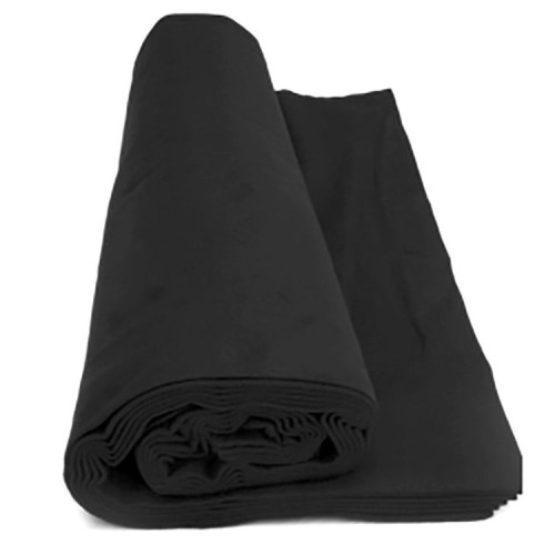 Moltons skatuvēm, melns. 100% kokvilna. Bl.300g/m2. Pl.300cm. DIN 4102/B1