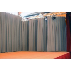 Moltons skatuvēm- Grey. 100% kokvilna. Bl.300g/m². Pl.300cm. DIN 4102/B1