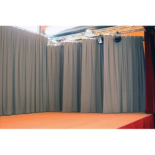 Stage Molton- Grey. 100% cotton. Weight 300 g/m². Width 300 cm. DIN 4102 / B1