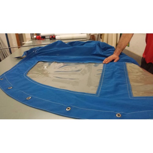 Brezents VALMEX® Pacific UV stabils, zils, pl.210cm, bl.390 g/m². Cena par m² ar PVN. Bezmaksas piegāde