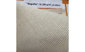Kokvilnas audums ''Rogožka'', bl.180 g/m², pl.165cm, nebalināts. Cena ar PVN par ķīpu - 9,50m