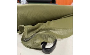 Sieta audums poliestera, bl.115g/m², pl.160cm, olīvzaļā krāsā.