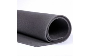 Foam Rubber 10 mm Black, weight 22 g/m­­3, size 1200x2000mm. Price per piece VAT incl.