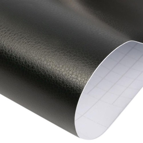 Mākslīgā āda - Sticker, pl.145cm, bl.450g/m², melna. foto 1