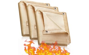 Metināšanas sega, stiklašķiedras 0,6 mm, 650 g/m2, 3 x 3 m.