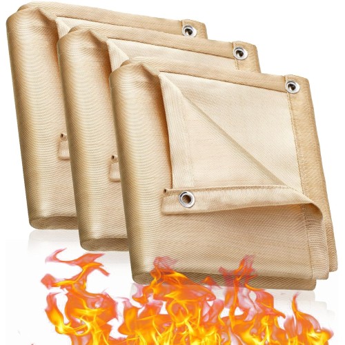 Metināšanas sega, stiklašķiedras 0,6 mm, 650 g/m2, 3 x 3 m.foto 1