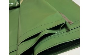 PVC Cover, army green. Weight 620 g/m2. 1100xH1150xL1750mm