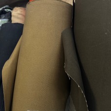 Cotton Canvas Waxed Waterproof & Rotproof, Dyed. Khaki Colour. Width 152cm. Weight 470g/m2. Roll 40m