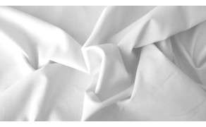 Cotton voile fabric, weight 100 g/m², width 160 cm,  white