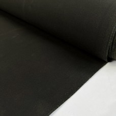 Cotton Canvas Waxed Waterproof & Rotproof, Dyed. Black Colour. Width 152cm. Weight 470g/m2. Roll 41m