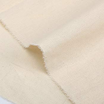 Cotton Fabric, weight 140g/m², width 165cm, unbleached.