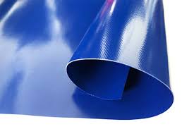 PVC tentu materiāls (autotents) zils. Bl.620g/m². Pl.204cm. Rullis 82.64m². Cena ar PVN par rulli.