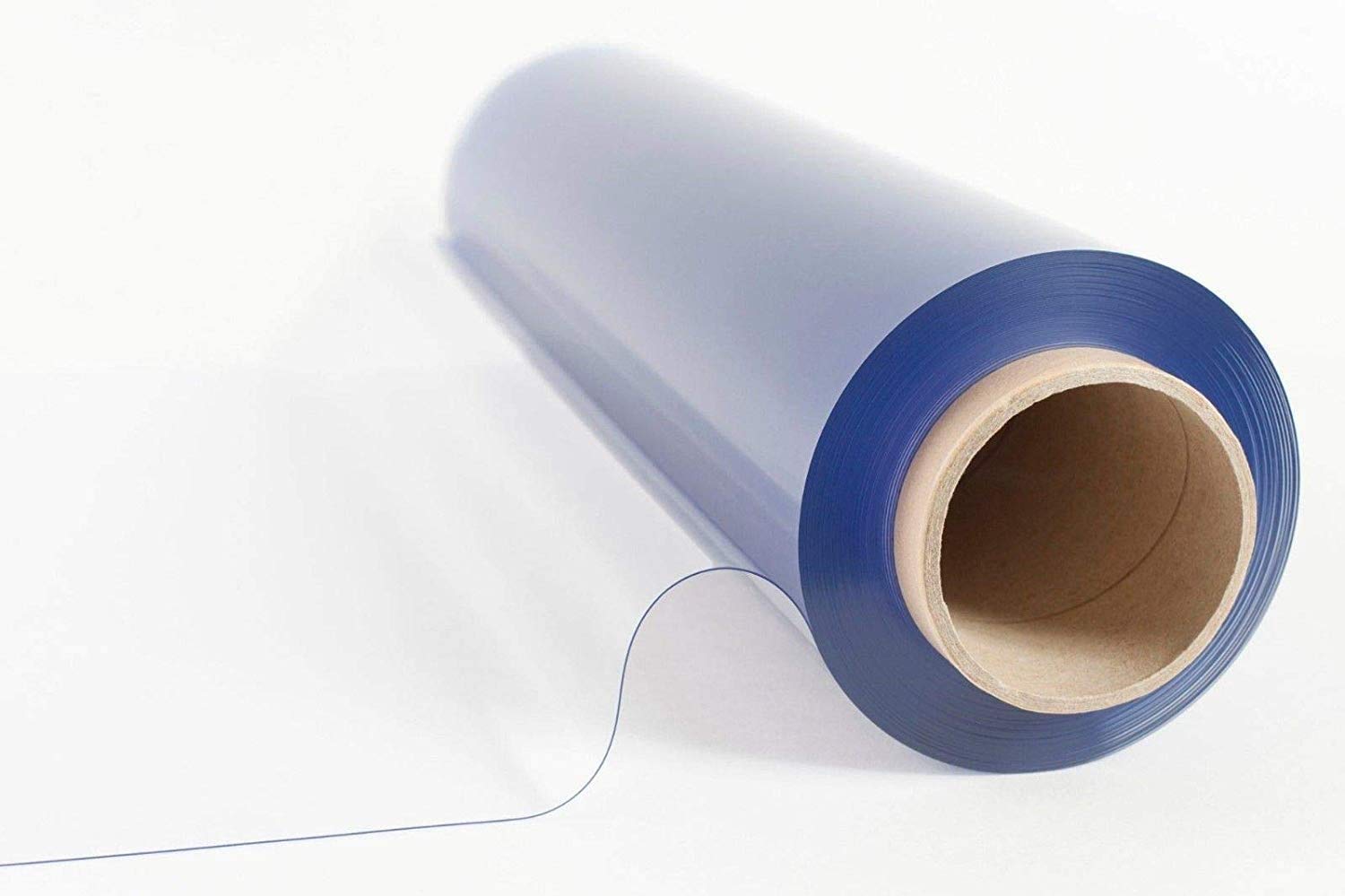 Transparent PVC Film 0.5 mm, weight 625g/m², width 183cm. Roll 54,90m². Price per roll VAT incl.