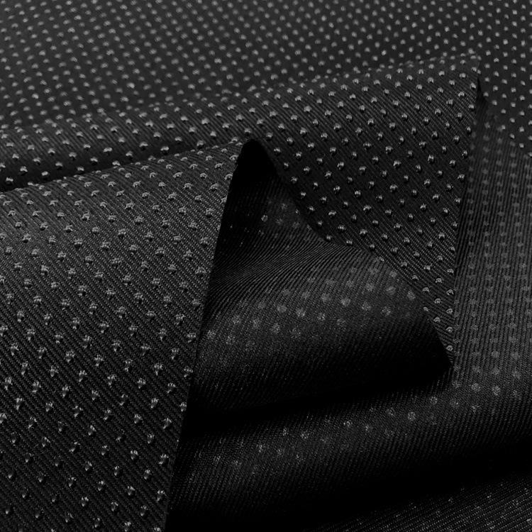 ANTI-SLIP Polyester Fabric, black. Width 145cm, weight 150g/m². Price per meter, VAT incl.