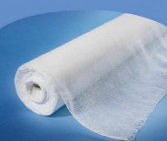 Gauze (Medical) 10 m x 90 cm .  100 % Cotton. Weight 36g/m². Width 90cm. Price per roll 10m, 21% VAT incl.
