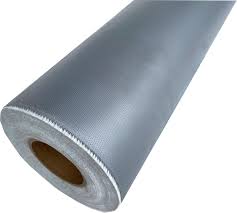 Glass Fibre Fabric TG430-G-S-(80)-1 silicone coated, Surface density 505 g/m², width 100cm. Price per roll (50m), VAT incl.