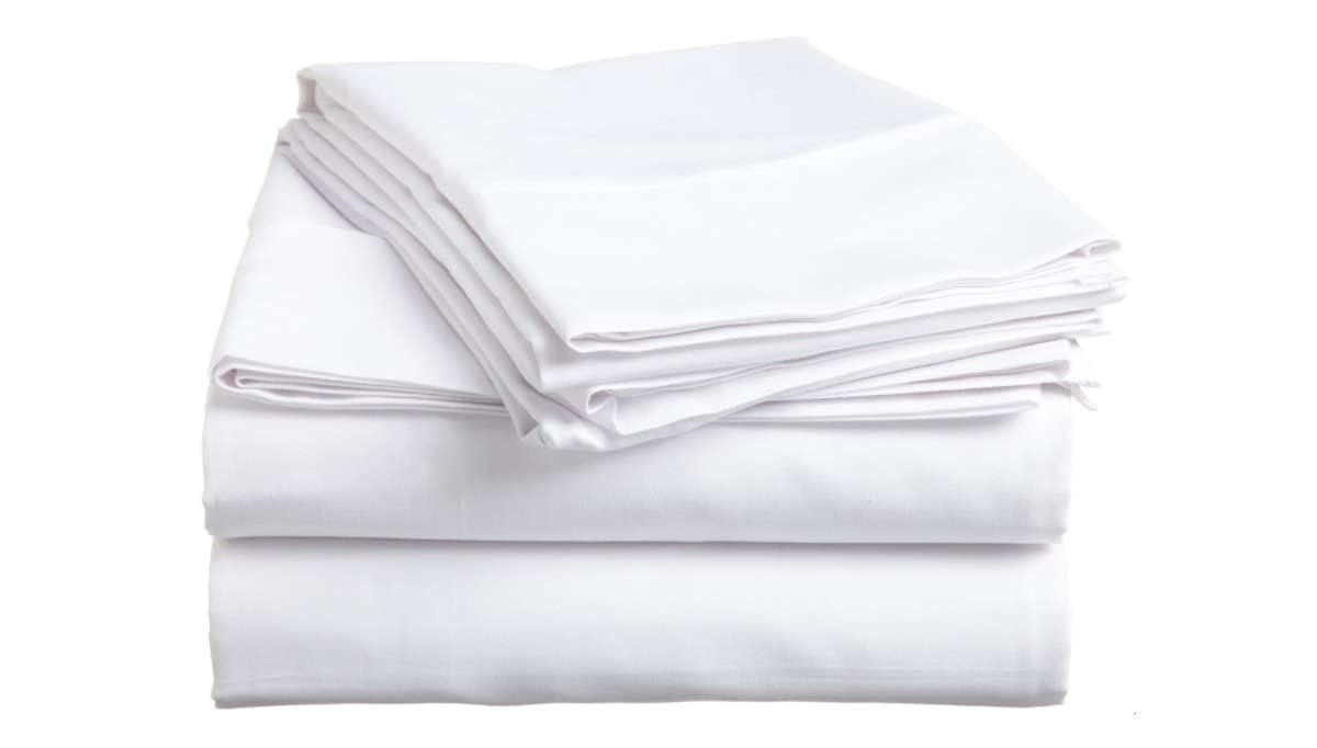Cotton Bed Sheet Fabric, weight 140 g/m², width 150 cm, bleached. Price per roll 10m, VAT incl. 