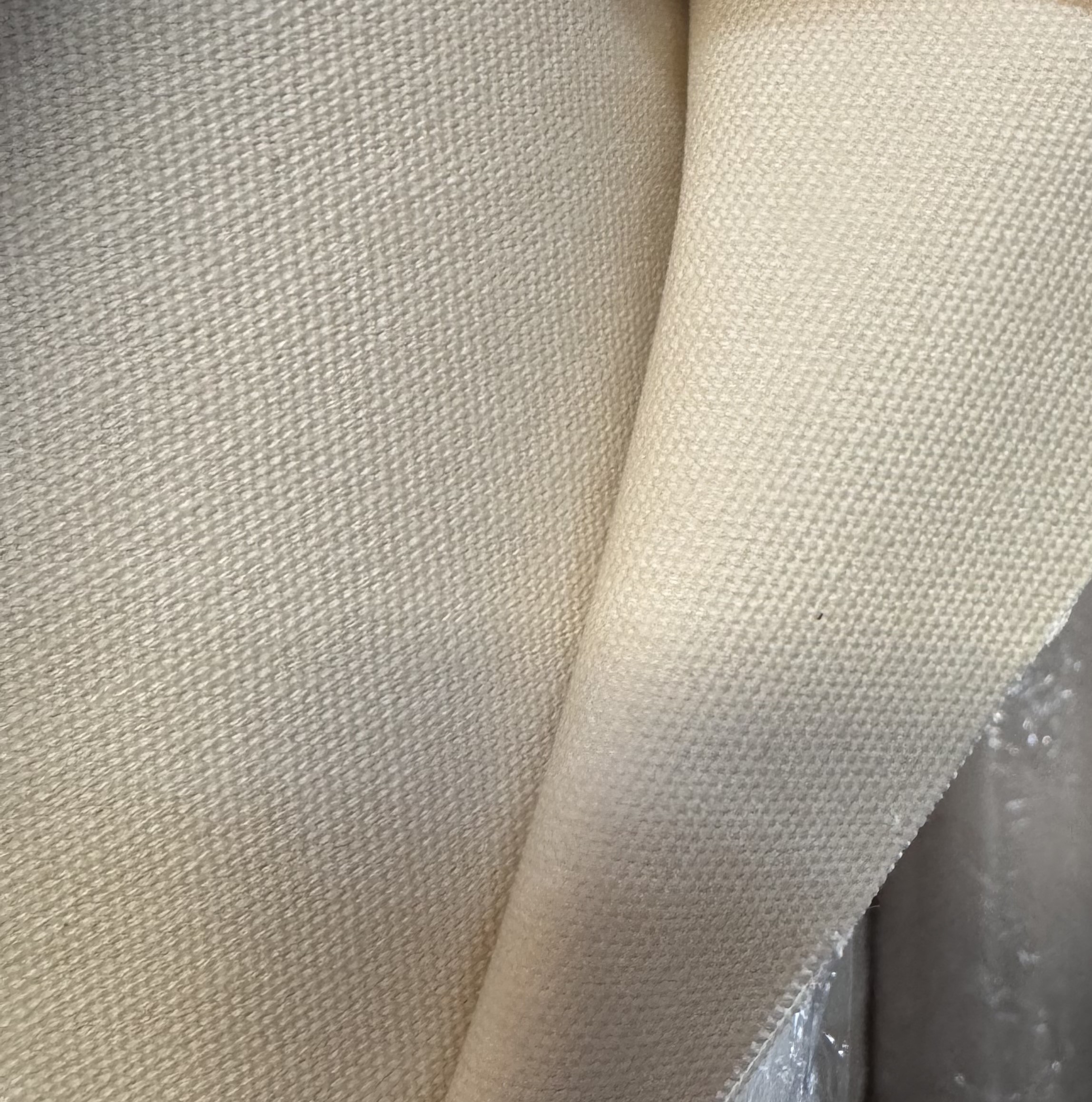 Canvas Stoff Wasserdicht. Baumwolle 100%. Dichte 400 g/m2. Breite 150 cm. Farbe: Natural, 123