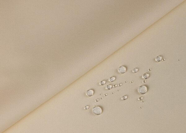 Oxford Polyester Stoff, Breite 160 cm, Dichte 200 g/m², Beige 011. Polyester 100%. Preis inkl. MwSt. per Rolle (10 laufenden Meter)