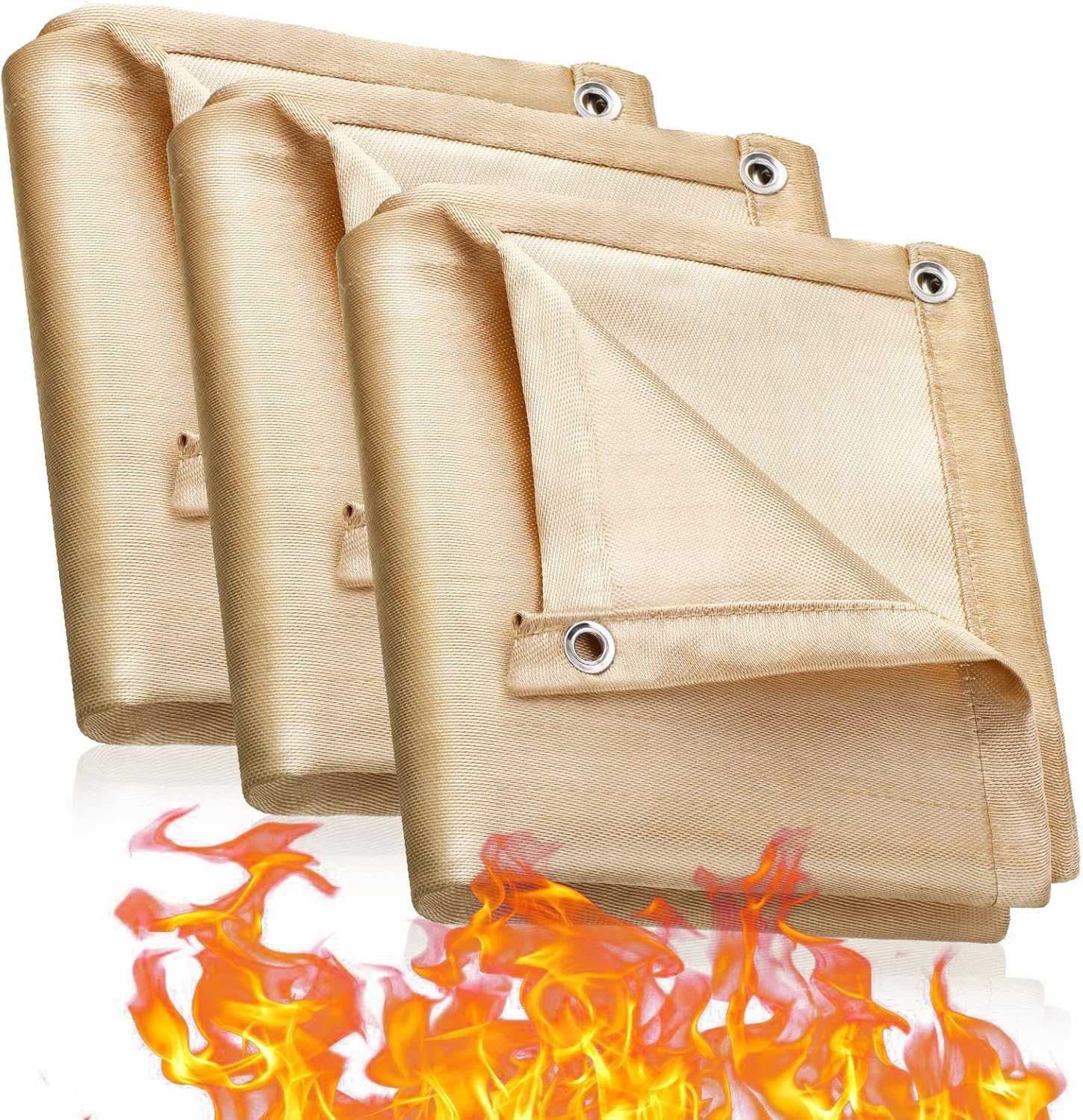 Metināšanas sega, stiklašķiedras 0,6 mm, 650 g/m2, 3 x 3 m.